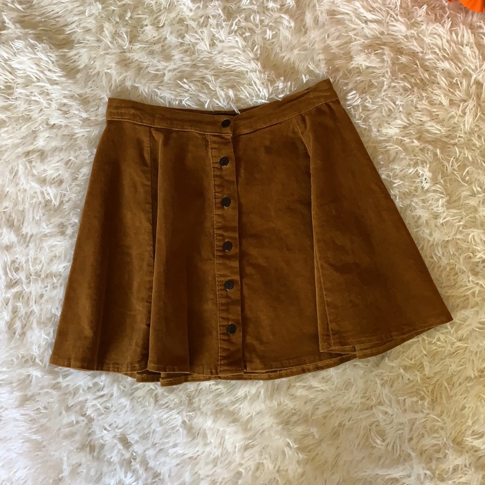 Brandy Melville Suede Skater Skirt